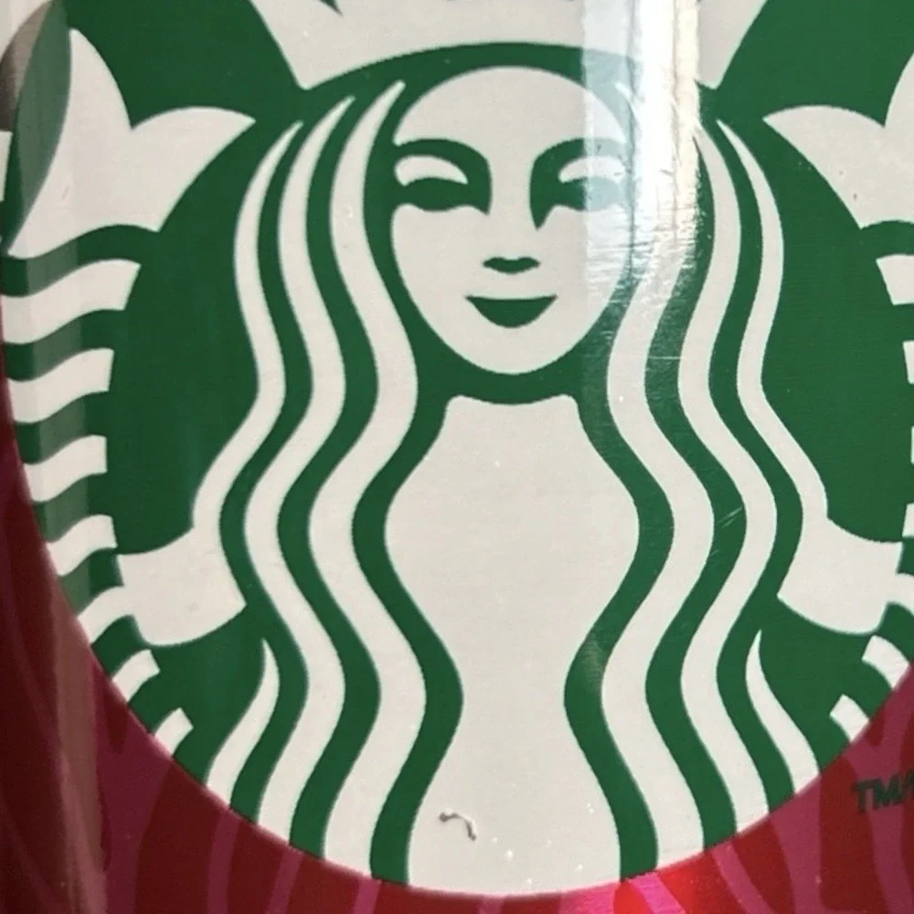 2014 STARBUCKS Stainless Steel Travel Tumbler Mug & Lid 16 oz Holiday Christmas